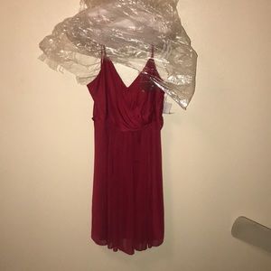 Simple red dress